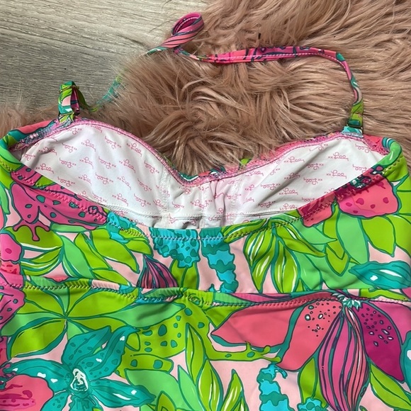 Lilly Pulitzer Floral Top Swimsuit Size XS - Picture 5 of 7